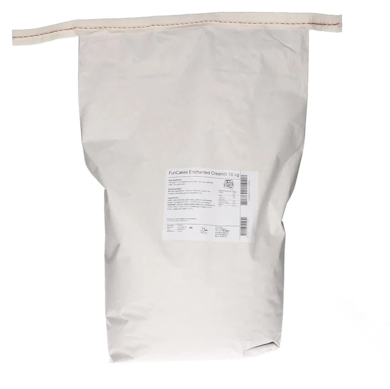 FunCakes Mix for Enchanted Cream Easy to Use, Very Light and Fluffy Snow White Cream, Perfect for Filling and Covering Cakes or as a Topping on Cupcakes, Halal, 10 kg