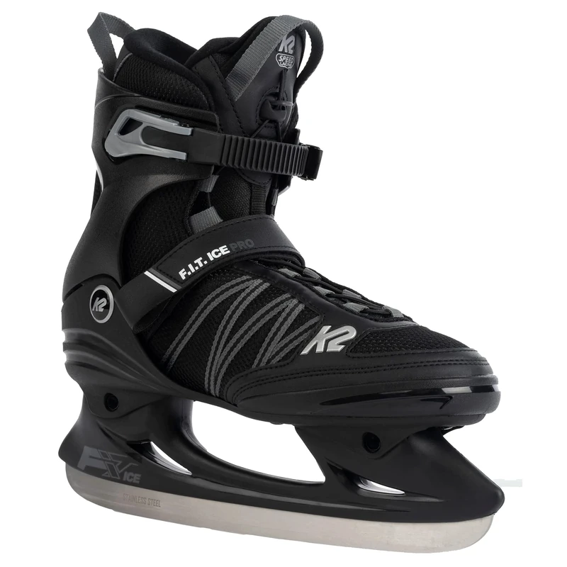 K2 F.I.T. Ice Pro 25F0015.1.1.070 Men's Ice Skates Black/Grey