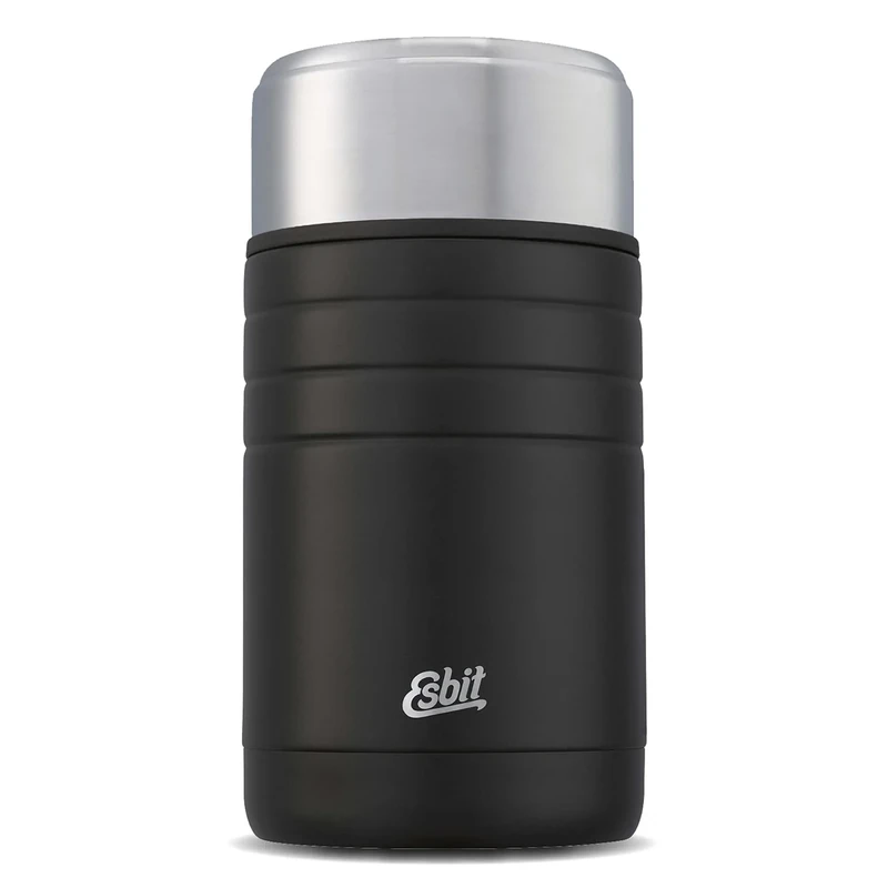 Esbit Majoris Thermal Food Container 1000 ml in Black Stainless Steel for Hot and Cold Food