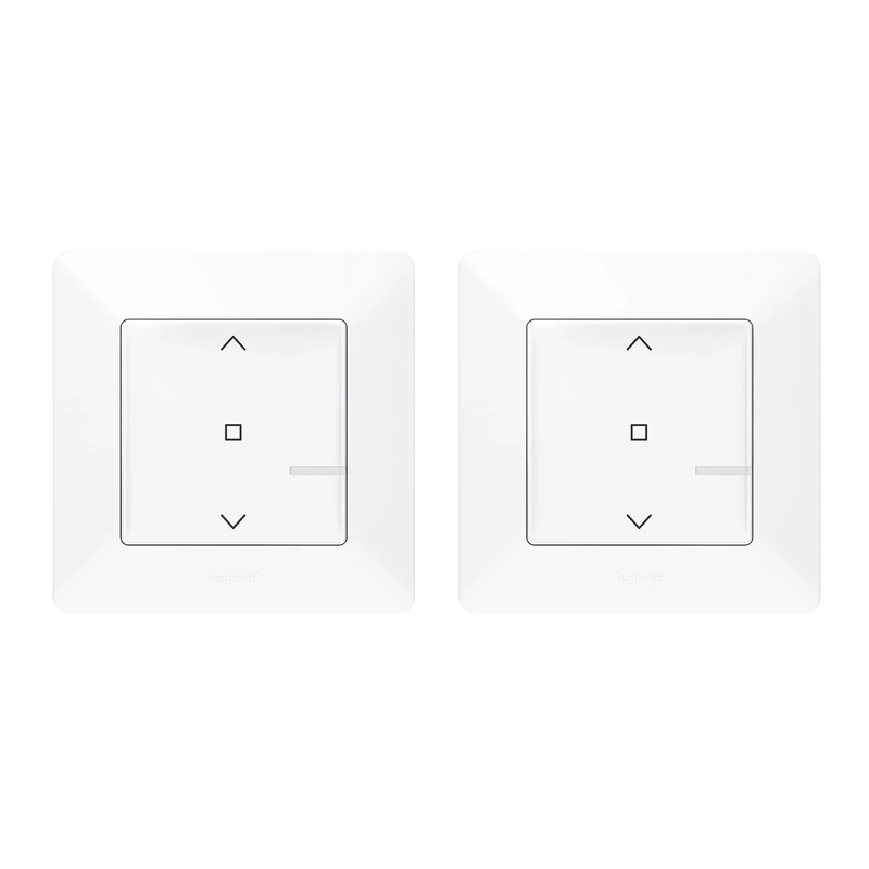 Legrand, Valena Life with Netatmo 752157 Pre-Configured Radio Shutter Switch + Wireless Wall Transmitter, Control of 230 V Roller Shutters, Single, Group or Central Control