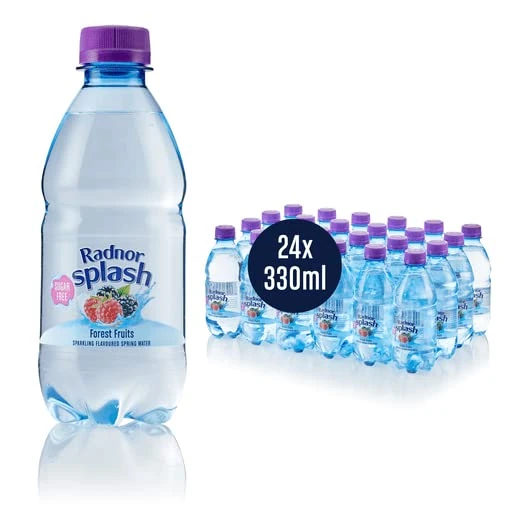 Radnor Splash Sparkling Forest Fruits Sugar Free Flavoured Water Multipack 24 x 330ml