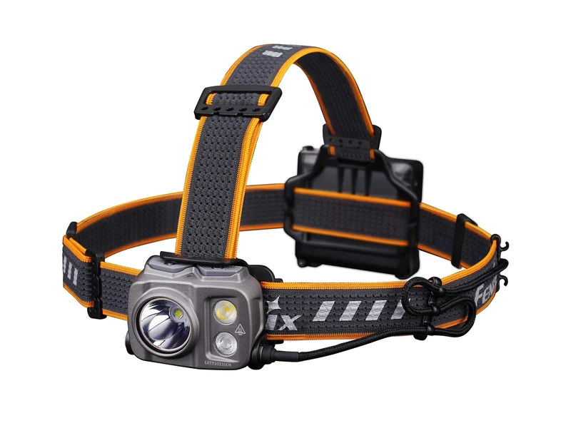 Fenix HP16R, Rechargeable, Lightweight High-Performance Outdoors, Fishing & Work Head Torch | 1250 Lumens | 255m | 300 Hrs Max | Dual Beams | Red Light Mode | 3000 mAh Li-Po | 4x AA Compatible | IP66