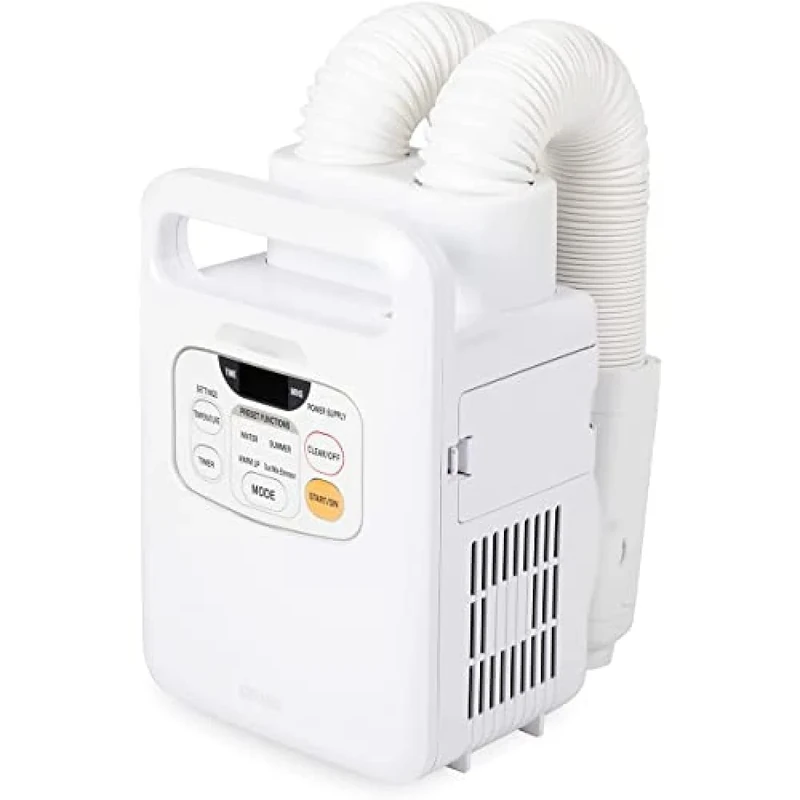Iris Ohyama, 3-in-1 Electric blanket heater, dryer & disinfector, 700W, Expendable hose, Preset functions, Dust mite eliminator mode, For bedding, blanket - Quilt Dryer Twin Nozzle FK-W1 - White - Image 1