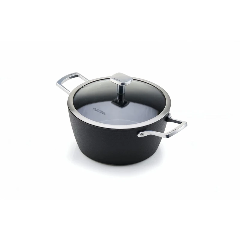 Moneta Armonia Induction Casserole Pan with Lid Non-Stick and Anti-Scratch Coating, Suitable for All Stovetops, 20 cm