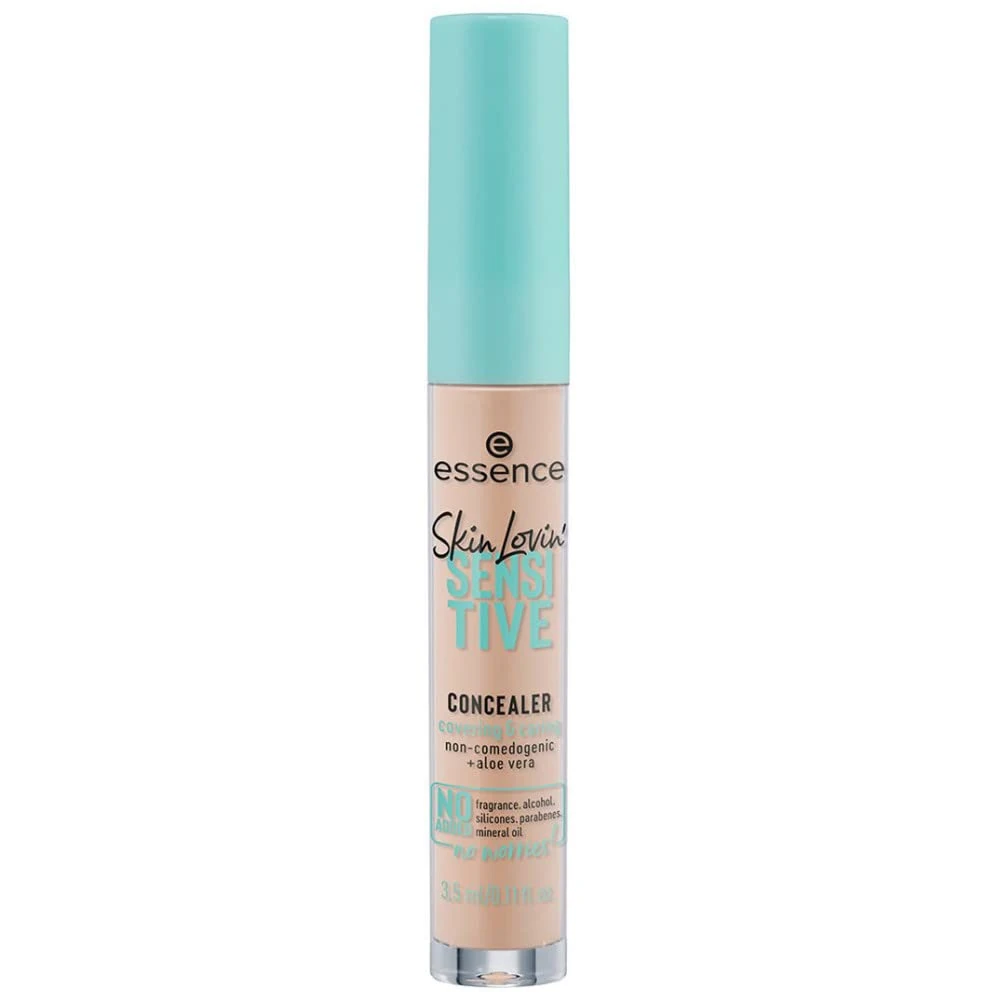 essence Skin Lovin' SENSITIVE CONCEALER, moisturizing/hydrating, calming, for sensitive eyes/skin, natural (3.5ml)