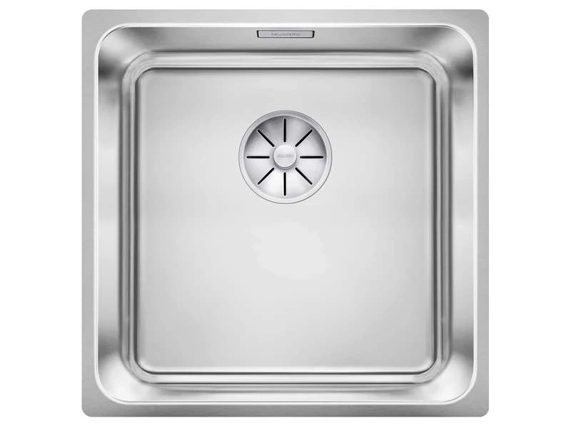 BLANCO Solis 400-U | Stainless Steel Sink | Installation Type: undermount Installation | for 45 cm Wide Base cabinets | Resistant to Scratches | Spacious Bowl Volume | [44x44x19.4 cm]