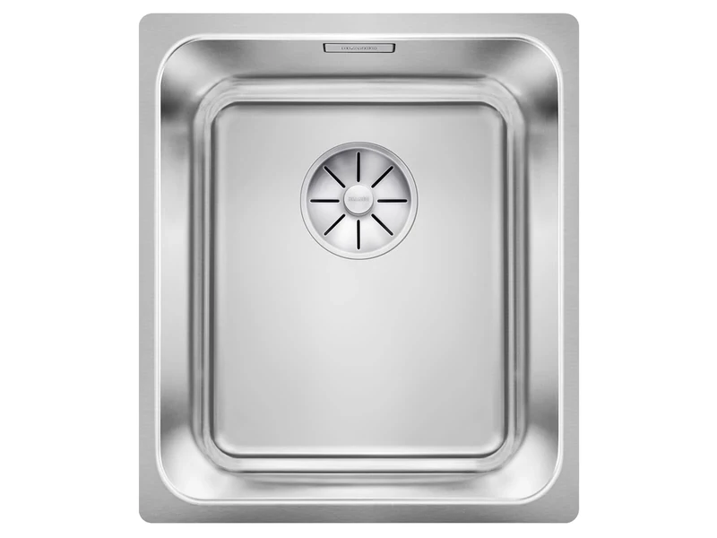 BLANCO Solis 340-IF Stainless Steel Sink Installation Type: Installation from Top and Flush Surface for 40 cm Wide Base Cabinets Resistant to Scratches Large Basin Volume