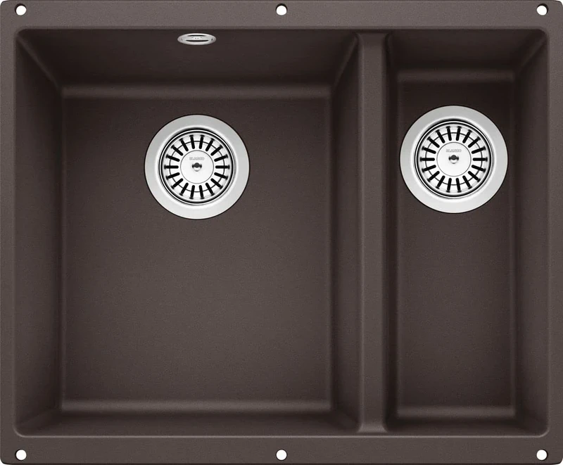 BLANCO 521351 ROTAN, Café, 60cm Unterschrank | 2 Becken