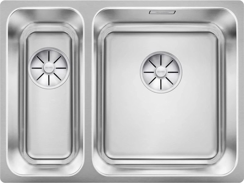 BLANCO Solis 340/180-U Stainless Steel Sink Installation Type: Undermount Main Sink Right for 60 cm Wide Base Cabinets Resistant to Scratches Large Basin Volume