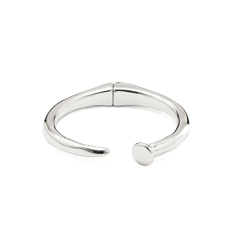 Bracelet Rigid in Alloy of Metal Plated in Silver of Sterling Min Perimeter 15,7