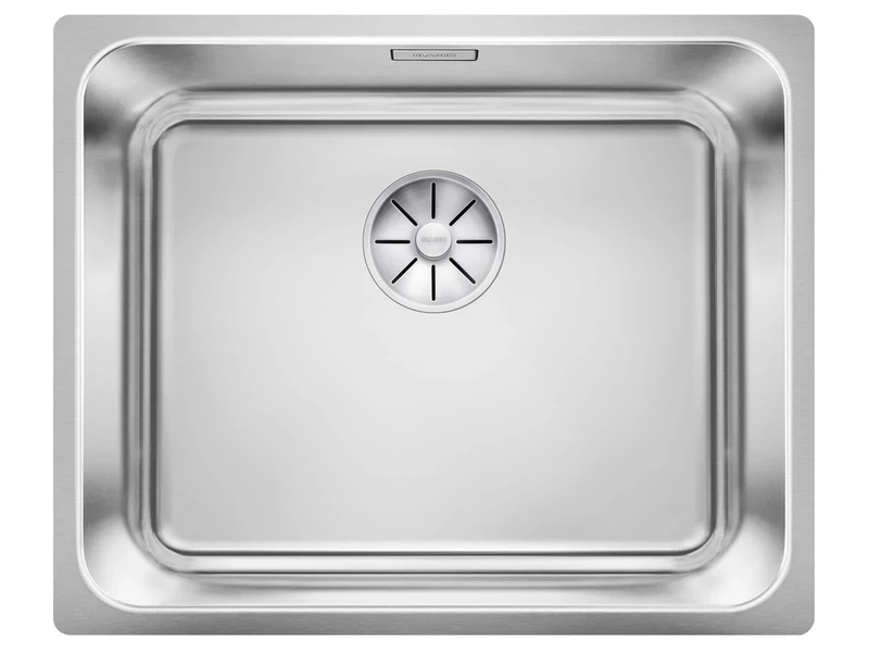BLANCO Solis 500-U | Stainless Steel Sink | Installation Type: undermount Installation | for 60 cm Wide Base cabinets | Resistant to Scratches | Spacious Bowl Volume | [54x44x19.4 cm]