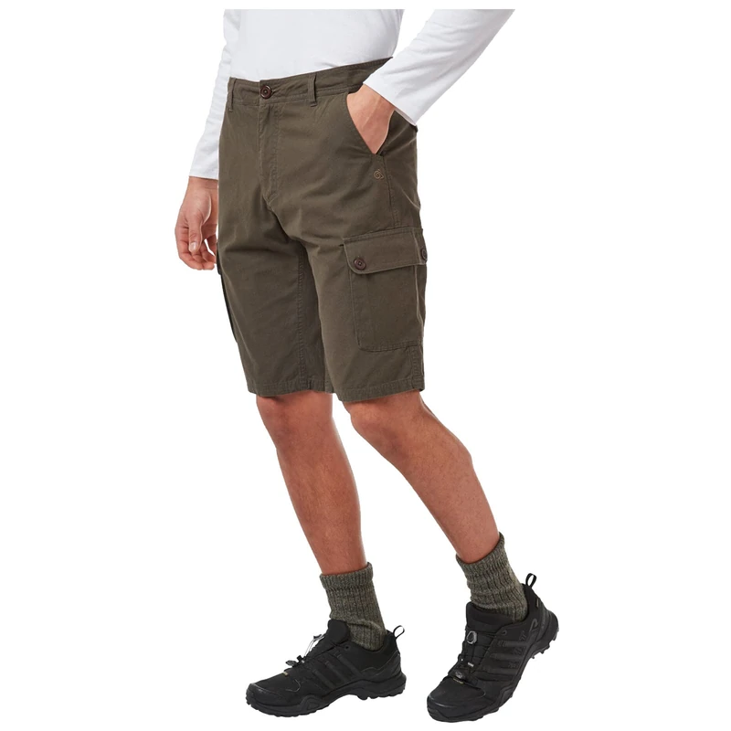 Craghoppers Thallon Men's Leisure Shorts, Mens, Slacks, SCMJ057, Woodland Green, 42 - Image 1