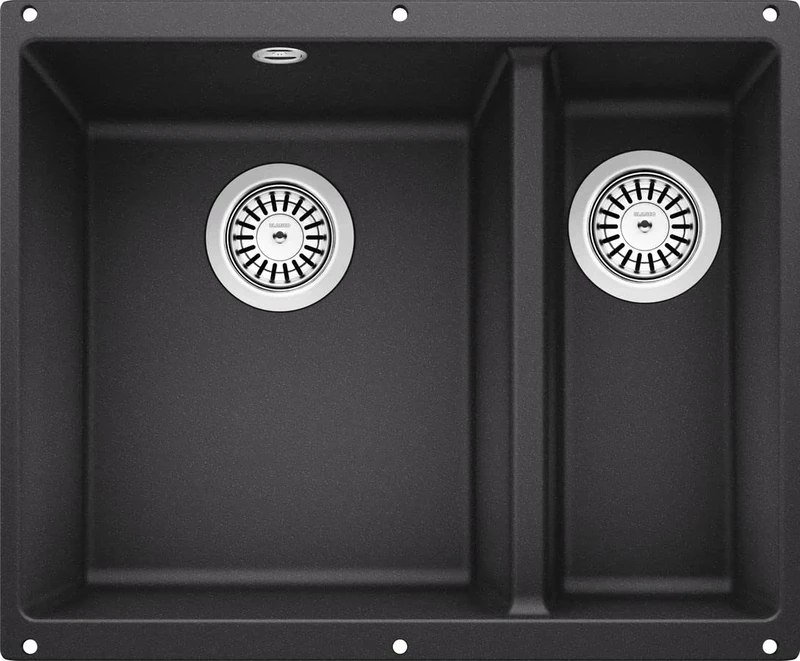 BLANCO 523077 ROTAN, Charcoal, 60 cm Unterschrank | 2 Becken