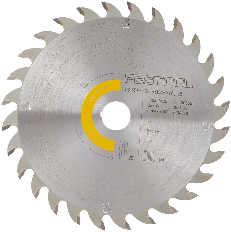 Festool Saw blade WOOD UNIVERSAL HW 160x1,8x20 W28