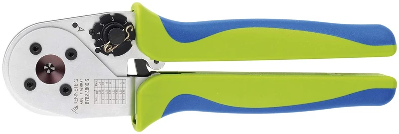 Rennsteig SelectorCrimp HDT-48 Four Mandrel Pliers (Capacity 0.35 – 3.0 mm² / AWG 22 – 12, Max. Contact Diameter 5.5 mm, Ergonomic Shape, Crimping Pliers, Optimised Opening Width) 8782 4800 6