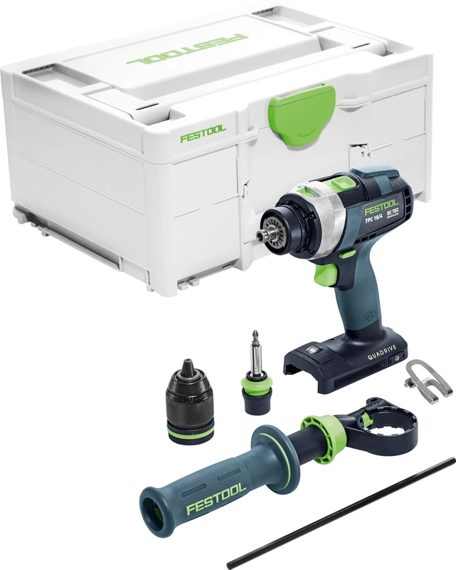 FESTOOL - Cordless Percussion Drill TPC 18/4 I-Basic QUADRIVE Without Battery and Charger