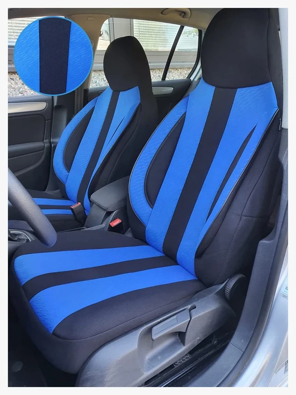 Universal Seat Covers Seat Cover Protective Cover Seat Covers Drivers & Passengers FB:MD506 (Black/Blue)