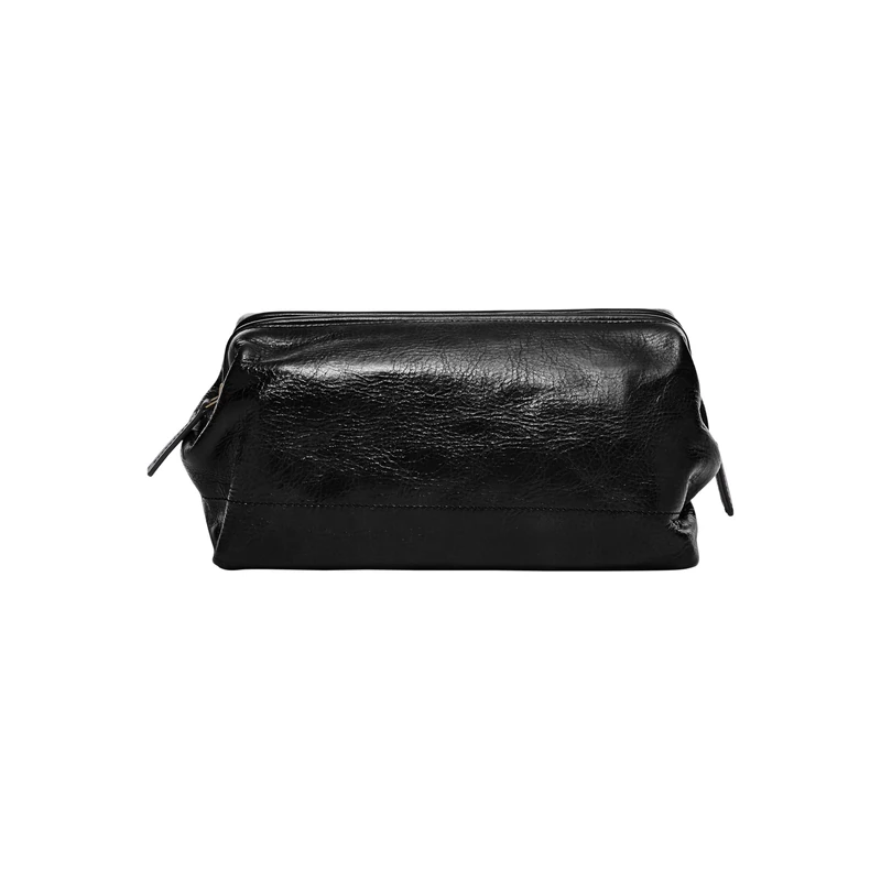 Fossil Gift for Men Travel, Leather Shave Kit black 26.7 cm L x 14.6 cm W x 15.3 cm H MLG0724001