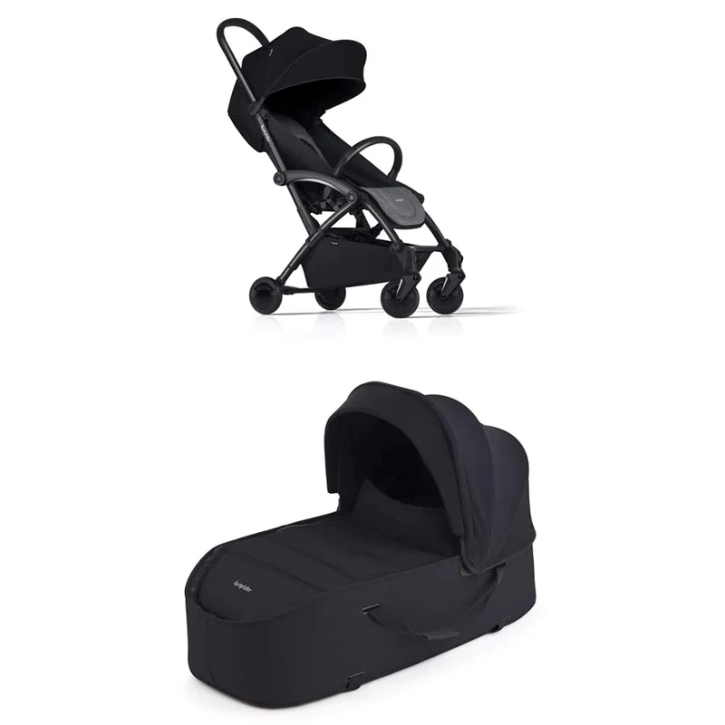 Bumprider Connect 2 Stroller with Black carrycot, Grey Melange