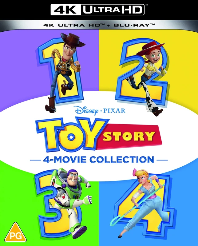 Disney and Pixar's Toy Story 1-4 4k Ultra-HD Collection [Blu-ray] [2021] [Region B]