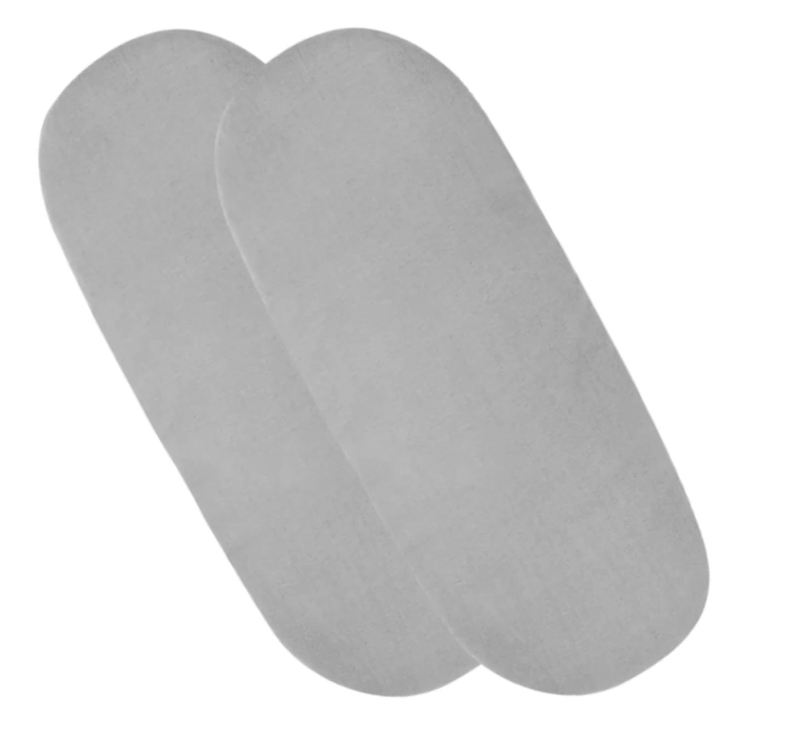 4 x Moses Basket Fitted Sheets - 100% Cotton Fitted Sheets for Moses Basket Or Baby Cradle (Grey)