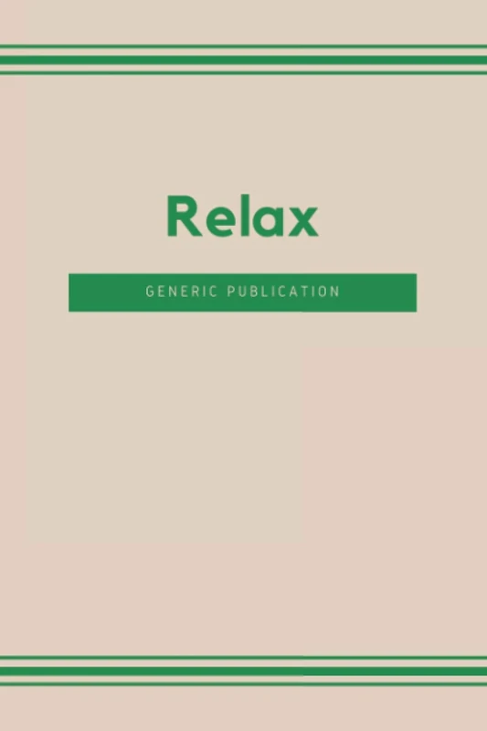 Relax: Lined Journal College Ruled Notebook for Women