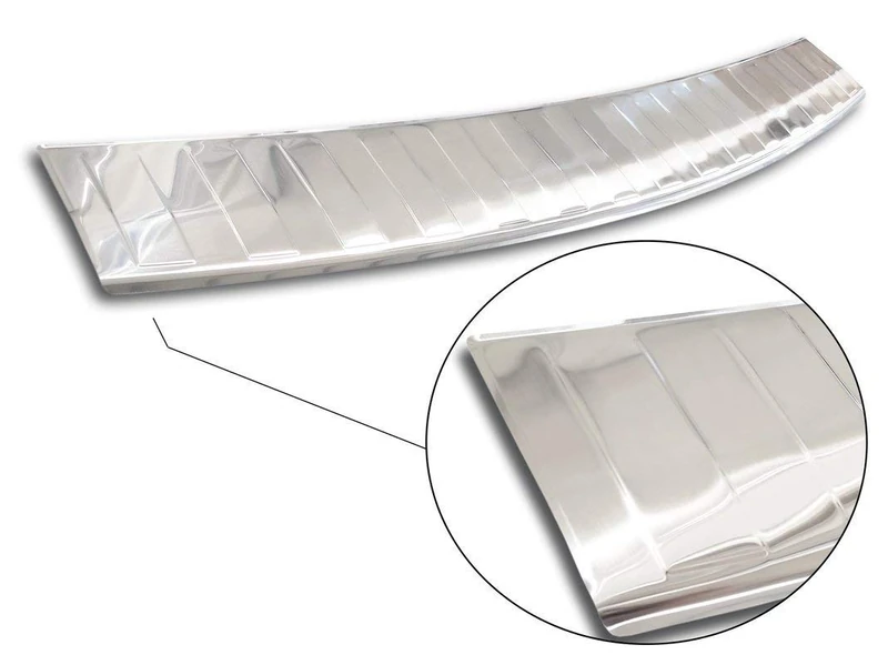Avisa Stainless Steel Rear bumper protector compatible with Dacia Lodgy 2012-2017 & FL 2017- 'Ribs'