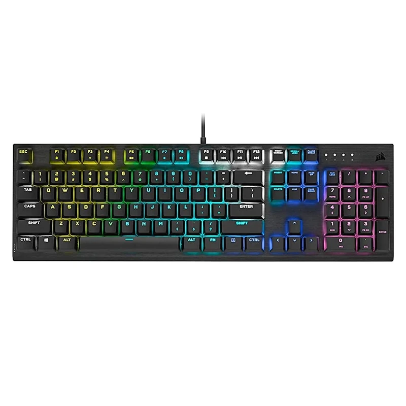 Corsair K60 RGB Pro Mechanical Gaming Keyboard - CHERRY Mechanical Keyswitches - Durable AluminumFrame - Customizable Per-Key RGB Backlighting (Renewed)