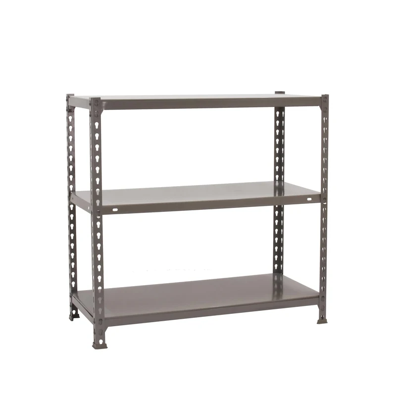 Simon Rack Garage Shelving Unit 900x1100x400 mm, 3 Tier Steel Rack with Reinforced 150 kg End Shelves, Grey – Ecoclick