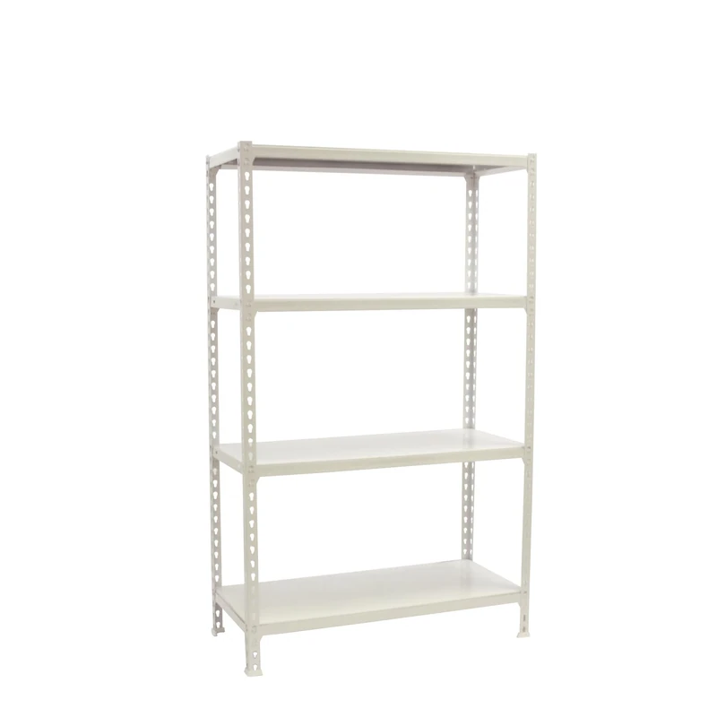 Simon Rack Garage Shelving Units 1500x800x500 mm, 4 Tier Steel Rack, 180 kg per Shelf, White - Simonclick
