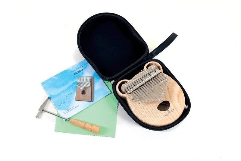 GEWA Kalimba thumb piano oak, with pick-up, 17 steel reeds, tunable, incl. bag, tuning hammer, instructions
