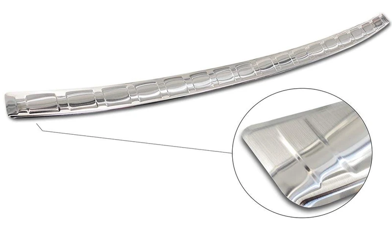 Avisa Stainless Steel Rear bumper protector compatible with Hyundai Tucson 2020-2024 & Facelift 2024- 'Ribs'