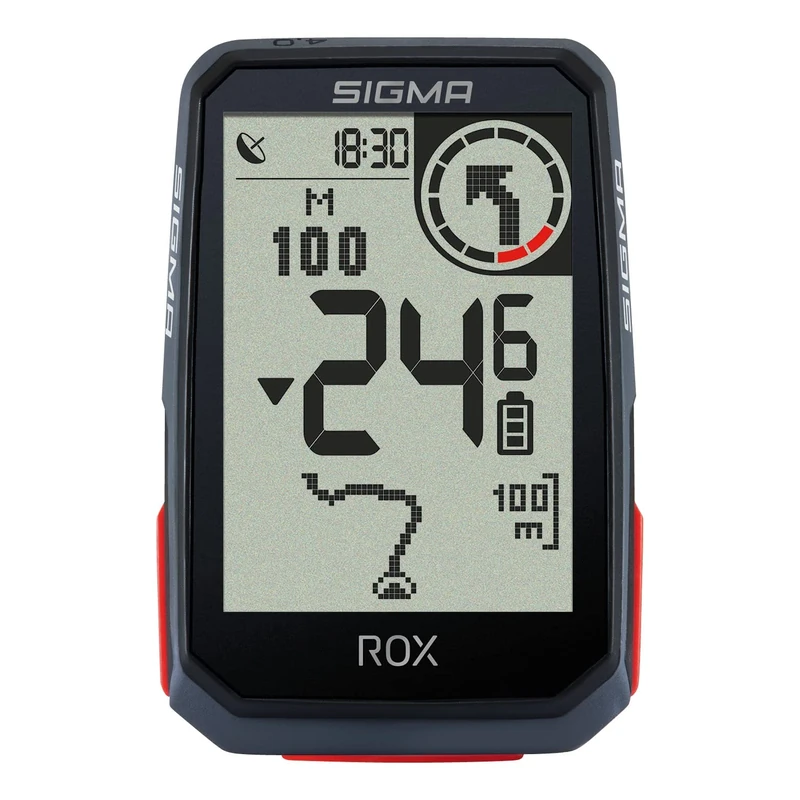 SIGMA Sport ROX 4.0 Black Wireless Bike Computer With GPS & Navigation, Outdoor Navigation With Altitude Measurement, GPS Mount Included