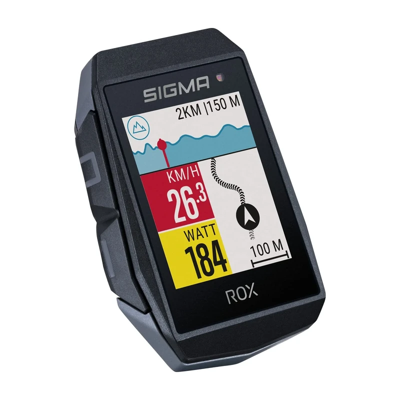 SIGMA SPORT Wireless Bike Computer ROX 11.1 EVO Black - Bike Speedometer with Navigation & Smart Connectivity | GPS Mount | Cycle Computer Suitable for E-Bike & Indoor Trainer | GPS Speedometer