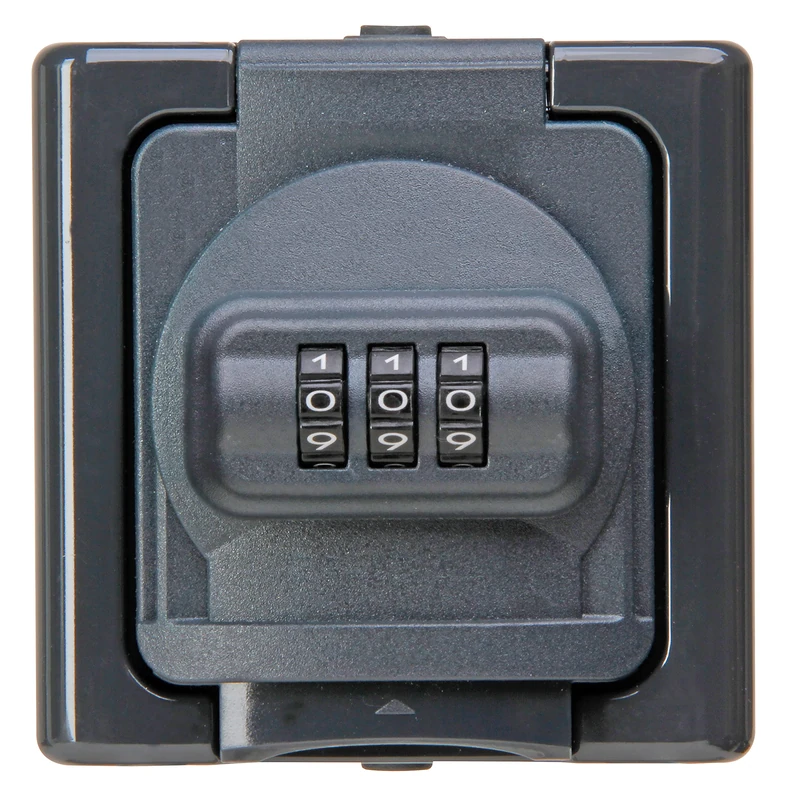 Kopp Blue Electric 109815008 Socket with Combination Lock Anthracite