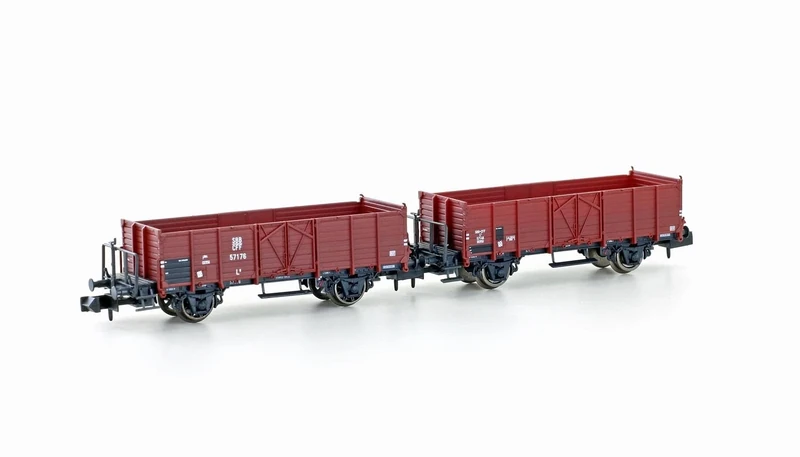 Hobbytrain SBB H24351 N Set of 2 Open Freight Wagons L6