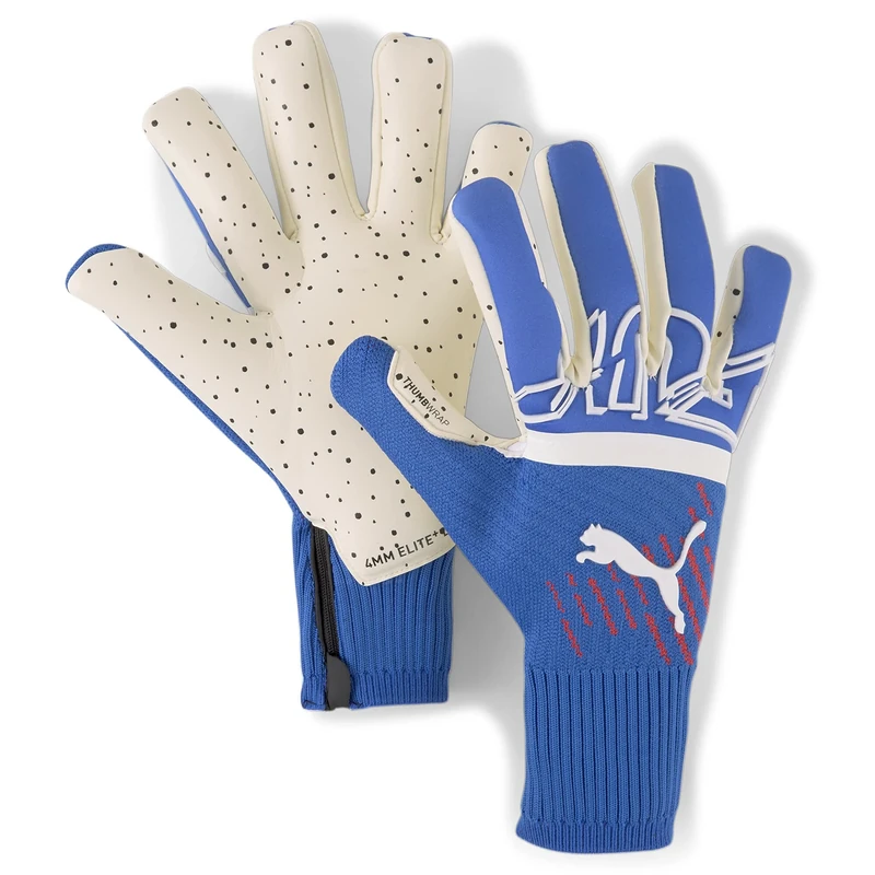 PUMA Unisex FUTURE Z Grip 1 Hybrid Goalkeeper Gloves, Bluemazing-Sunblaze-White, size: 7.5