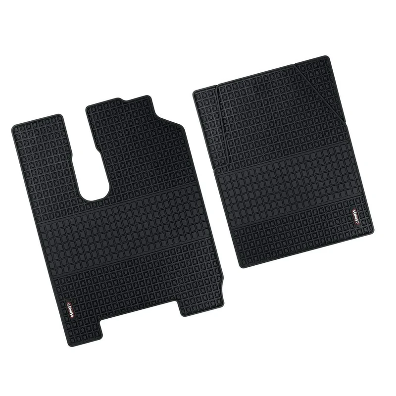 Pair of tailored eco rubber truck mats - compatible for Mercedes Actros MP2 (04/03>12/08) no tunnel - Mercedes Actros MP3 (06/08>12/13) no tunnel