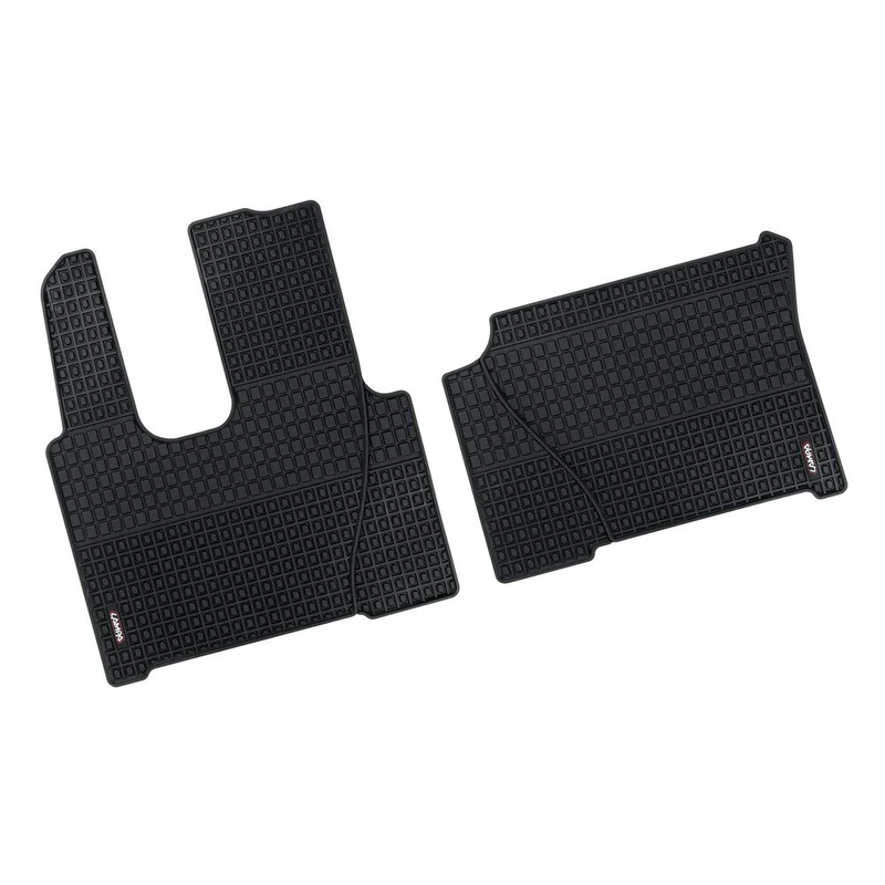 Lampa Pair of Tailored Eco Rubber Truck Mats - Mercedes Actros MP4 (09/11-09/19), Antos (09/12->), MP5 (10/19->) - Black