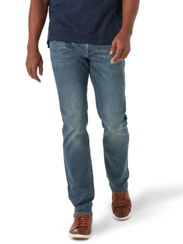 Lee Men's Performance Series Extreme Motion Straight Fit Tapered Leg Jean, MayDay, 32W x 32L