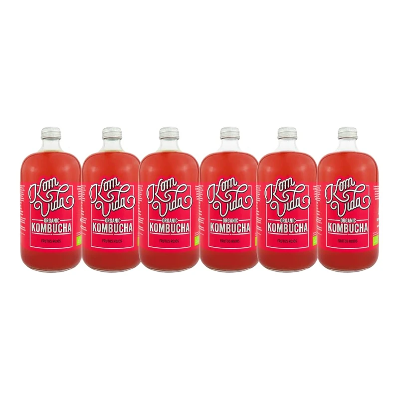Komvida Kombucha Frutos Rojos Berryvida Bio - 6x750ml - Image 1