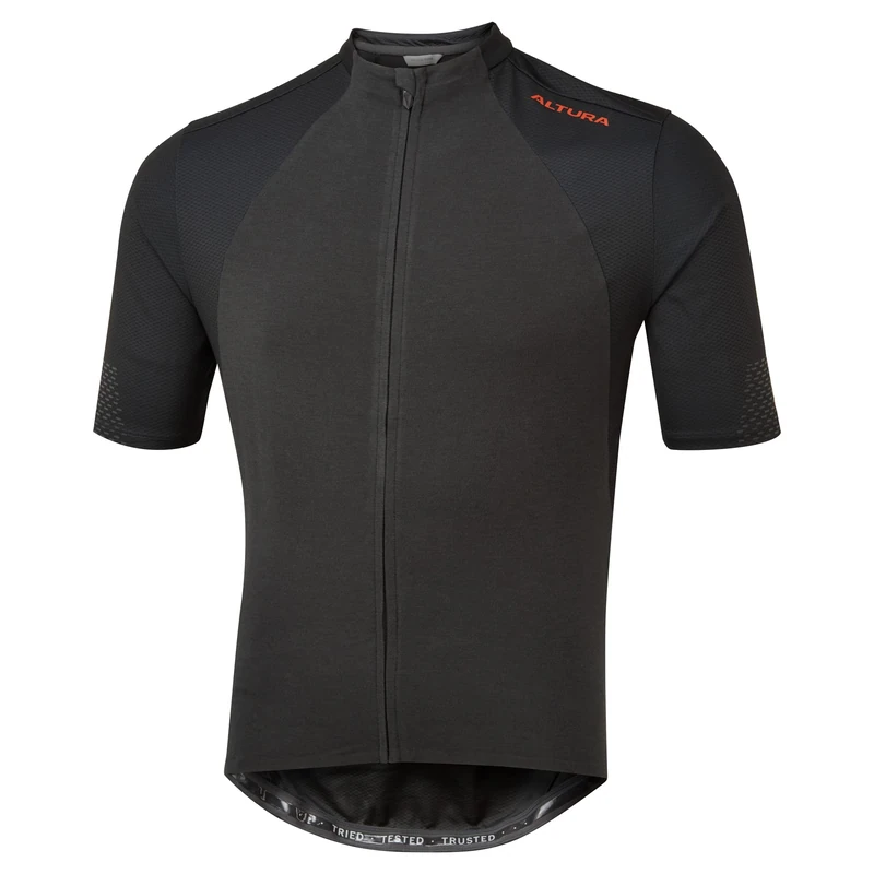 Altura Mens Endurance Short Sleeve Cycling Jersey - Charcoal - Large
