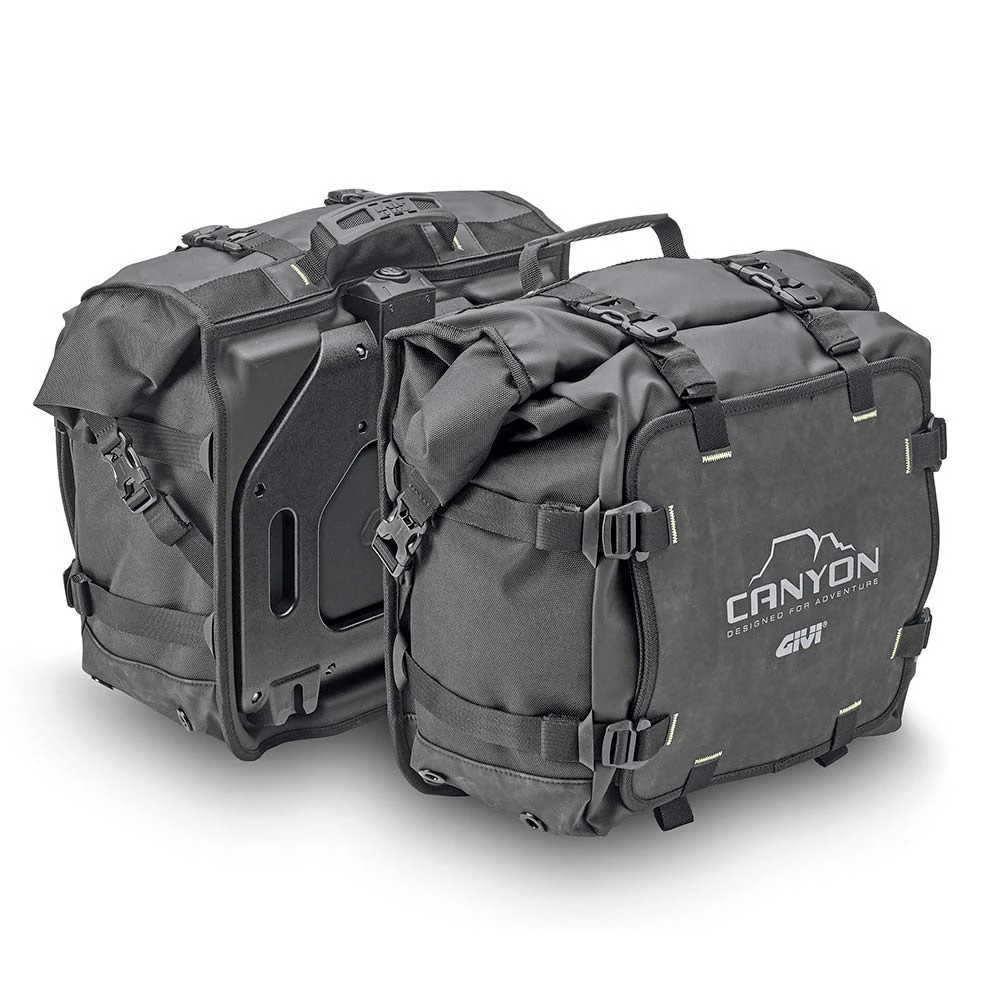 Givi GRT720 Gravel-T Range Canyon Water Resistant Side Bags 25+25L Black (Pair)