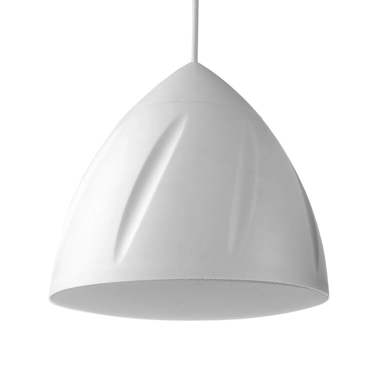 PD PDS40W 30W Pendant Speaker - White Hanging Loudspeaker for Commercial and Retail Spaces | Discreet Ceiling Mount Design with Powerful Audio | Ideal for Background Music and Paging Systems