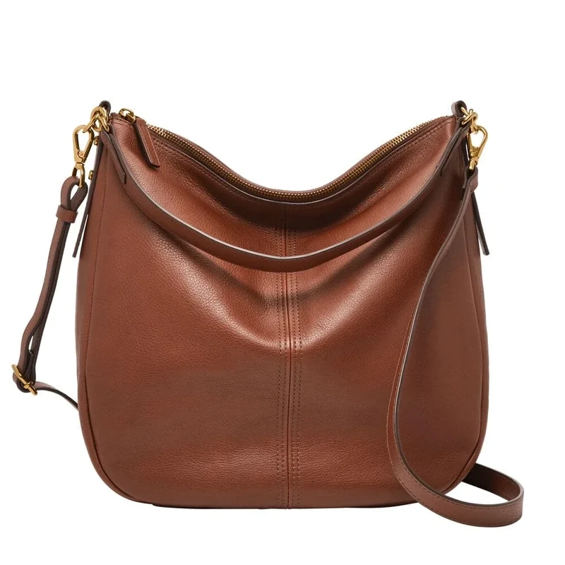 Fossil Bag for Women Jolie, Eco Leather/Polyurethane Trim Hobo brown 30.48 cm L x 12.7 cm W x 33.02 cm H ZB1434200