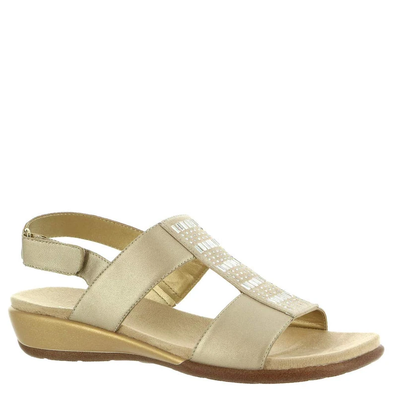 Easy Spirit Women's Sehazel Wedge Sandal, Gold 710, 8 UK