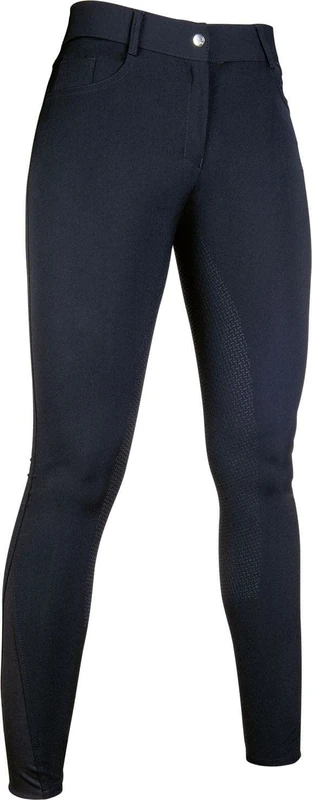 HKM Women's Sunshine Silicone Full seat Riding Breeches, Black, 32