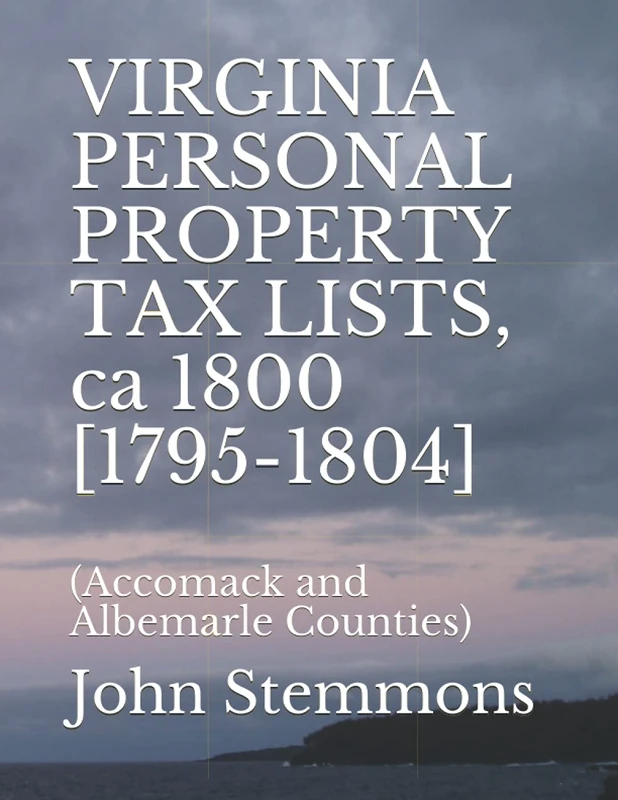 VIRGINIA PERSONAL PROPERTY TAX LISTS, ca 1800 [1795-1804]: (Accomack and Albemarle Counties) - Image 1
