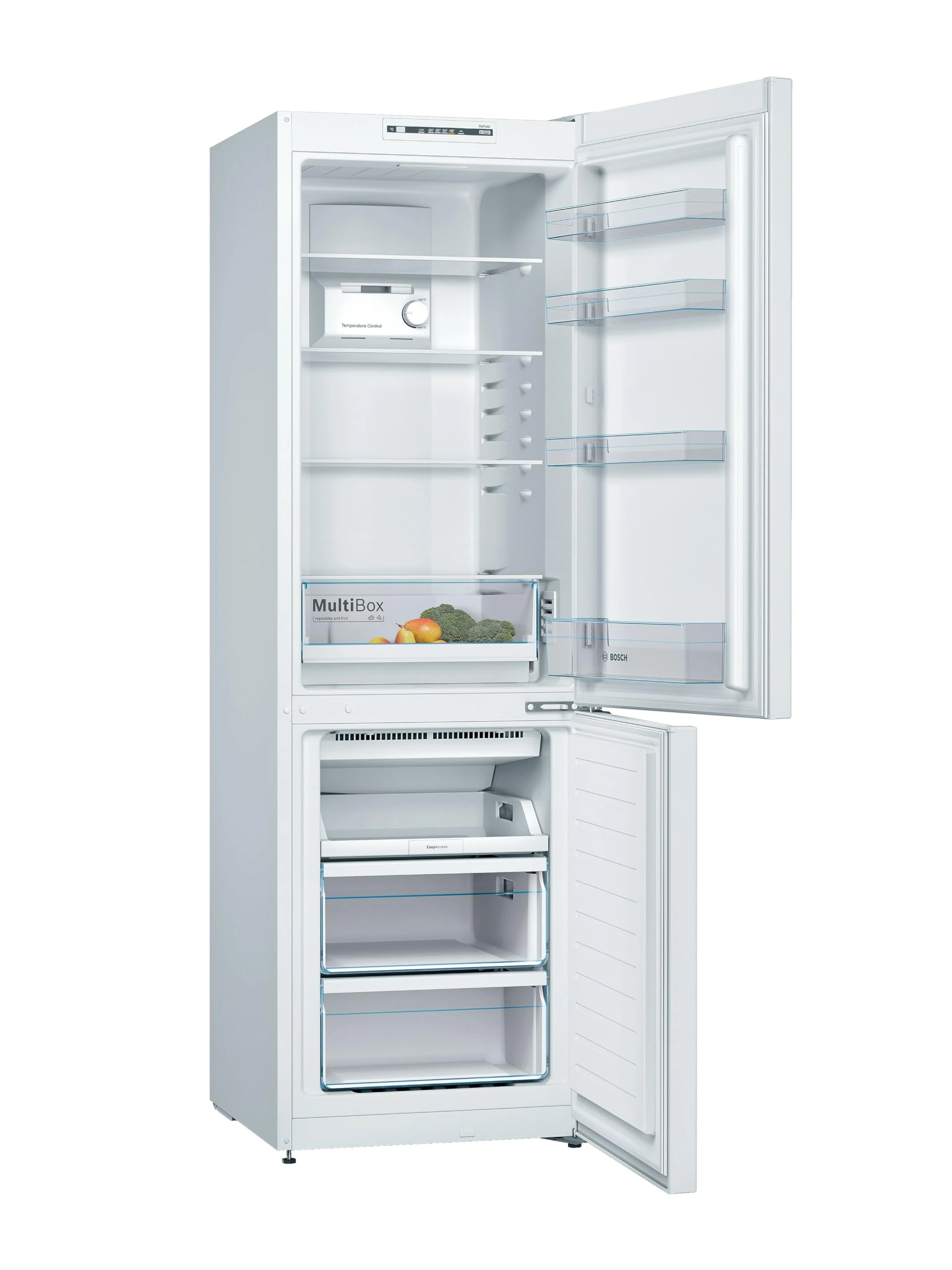 Bosch Home & Kitchen Appliances KGN36NWEAG Serie 2, Free-standing Fridge Freezer NoFrost PerfectFit