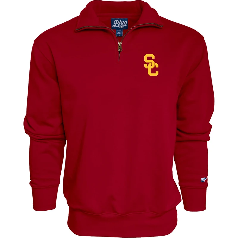 Blue 84 Men's Quarter Zip Sweatshirt Icon, Team Color, L